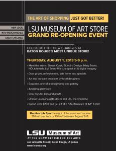 LSU Museum Store Grand Reopening